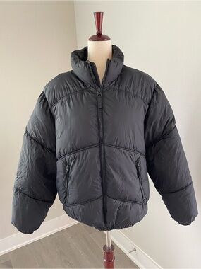 Zara Mens Puffer Jacket Maison dnwr club Small Black Full Zip